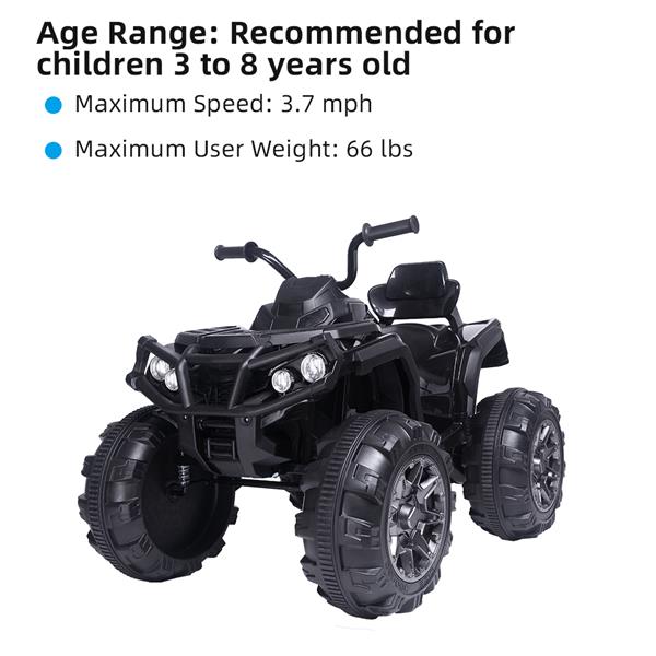The Beast - 12V Kids Electric 4-Wheeler ATV Quad Ride On Car Toy - TOYSHIP