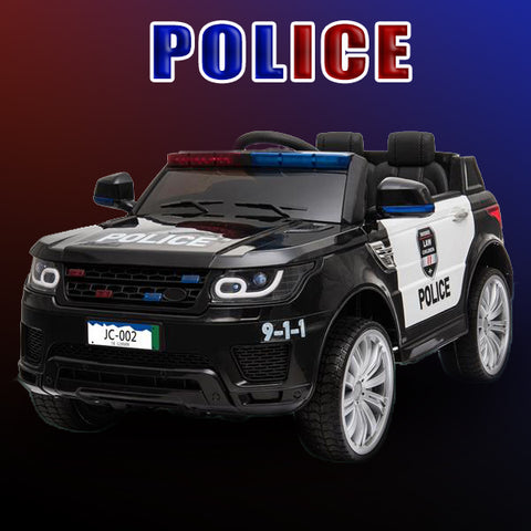 The Patroller - 12V Kids Police Ride On Car Electric Cars 2.4G Remote Control, LED Flashing Light, Music & Horn. - TOYSHIP