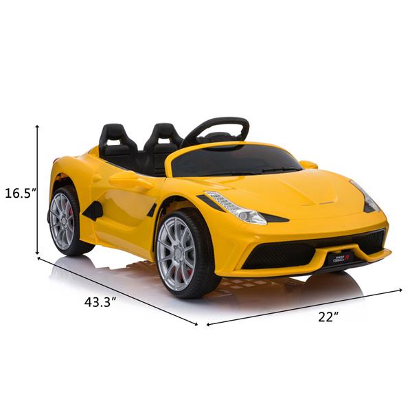 12V Kids Ride On Sports Car with 2.4GHZ Remote Control