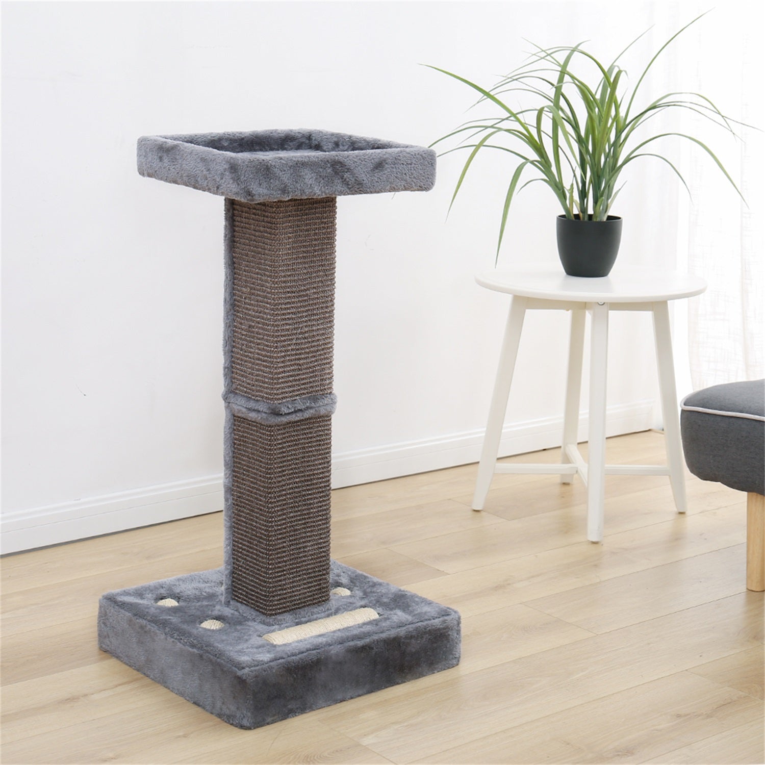Modern Cat Tree Cat Scratching Post with Sisal Scratching Posts, Cozy Perch and Cat Interactive Toy