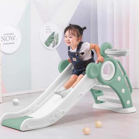 Children's folding slide with stairs, outdoor small children's slide toys multifunctional toys, folding slide, suitable for young children a slide toys - TOYSHIP