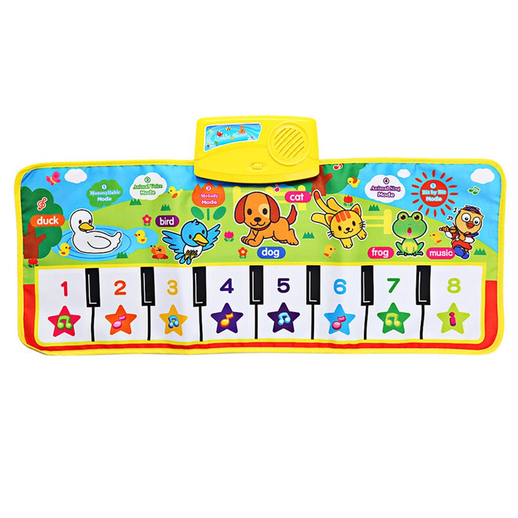 Baby Animal Sound and Music Floor Mat Musical Entertainment Center | Baby and Toddler Floor Piano Packaged in Colored Box | Great Baby Gift Idea