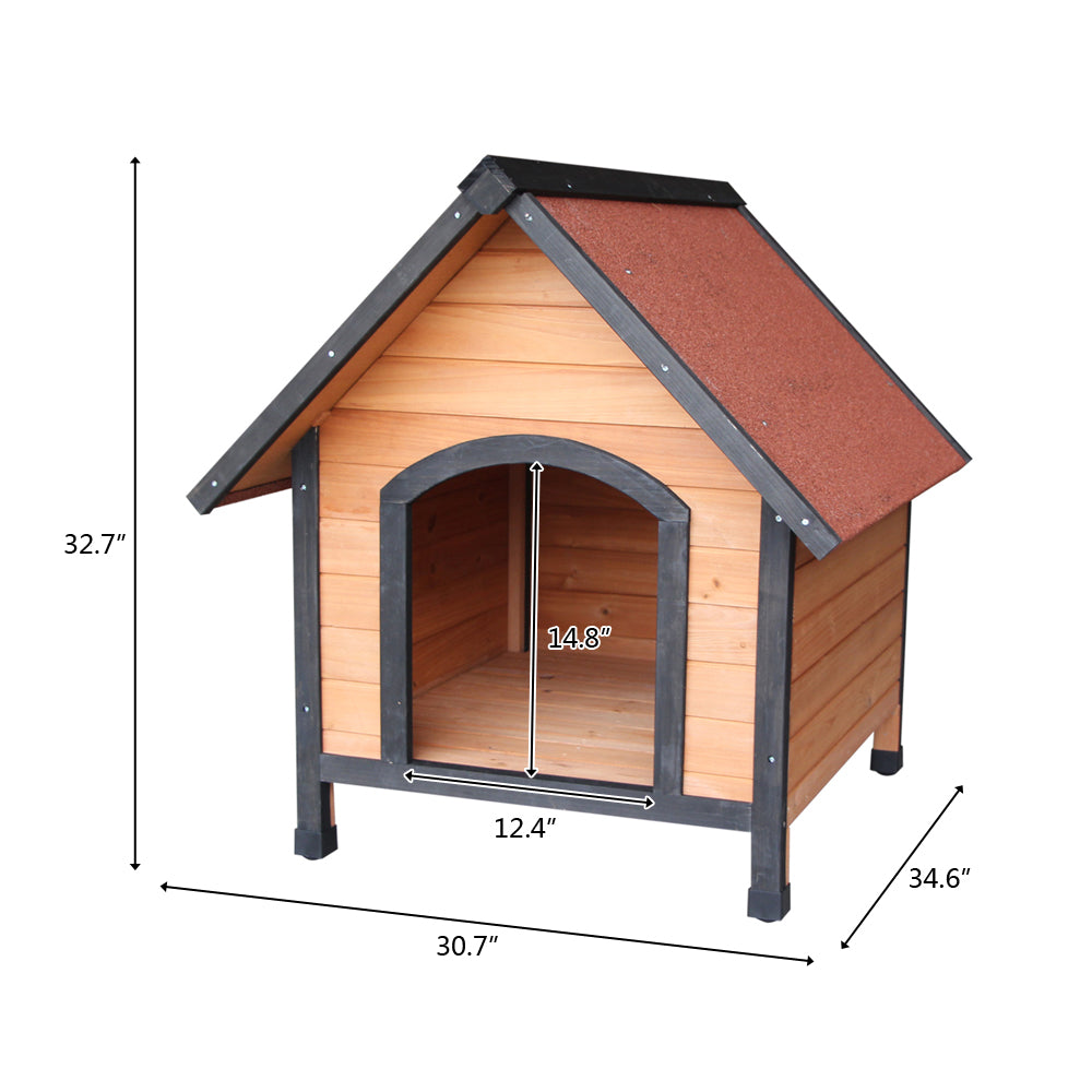 Wooden Dog House Outdoor Shelter - TOYSHIP