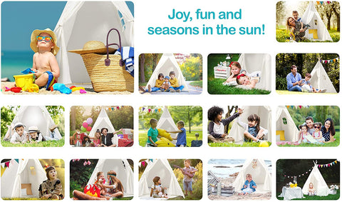 Teepee Tent for Kids - White