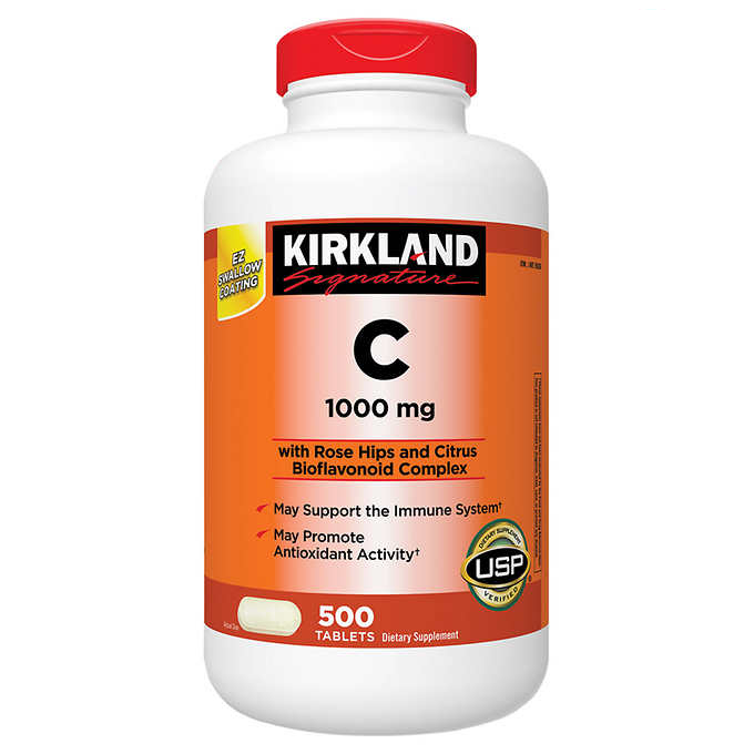 Kirkland Signature Vitamin C 1000 mg., 500 Tablets - TOYSHIP