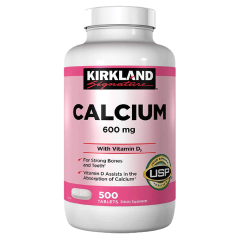 Kirkland Signature Calcium 600 mg. with Vitamin D3, 500 Tablets - TOYSHIP