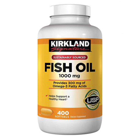 Kirkland Signature Fish Oil 1000 mg., 400 Softgels - TOYSHIP