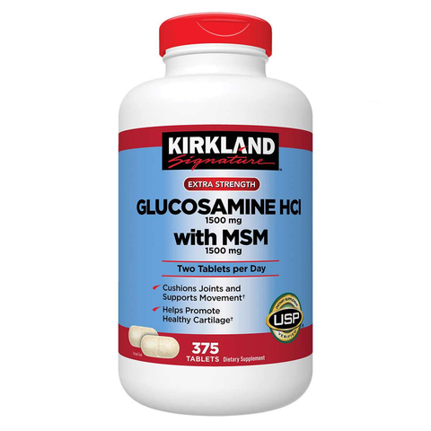 Kirkland Signature Glucosamine with MSM, 375 Tablets - TOYSHIP
