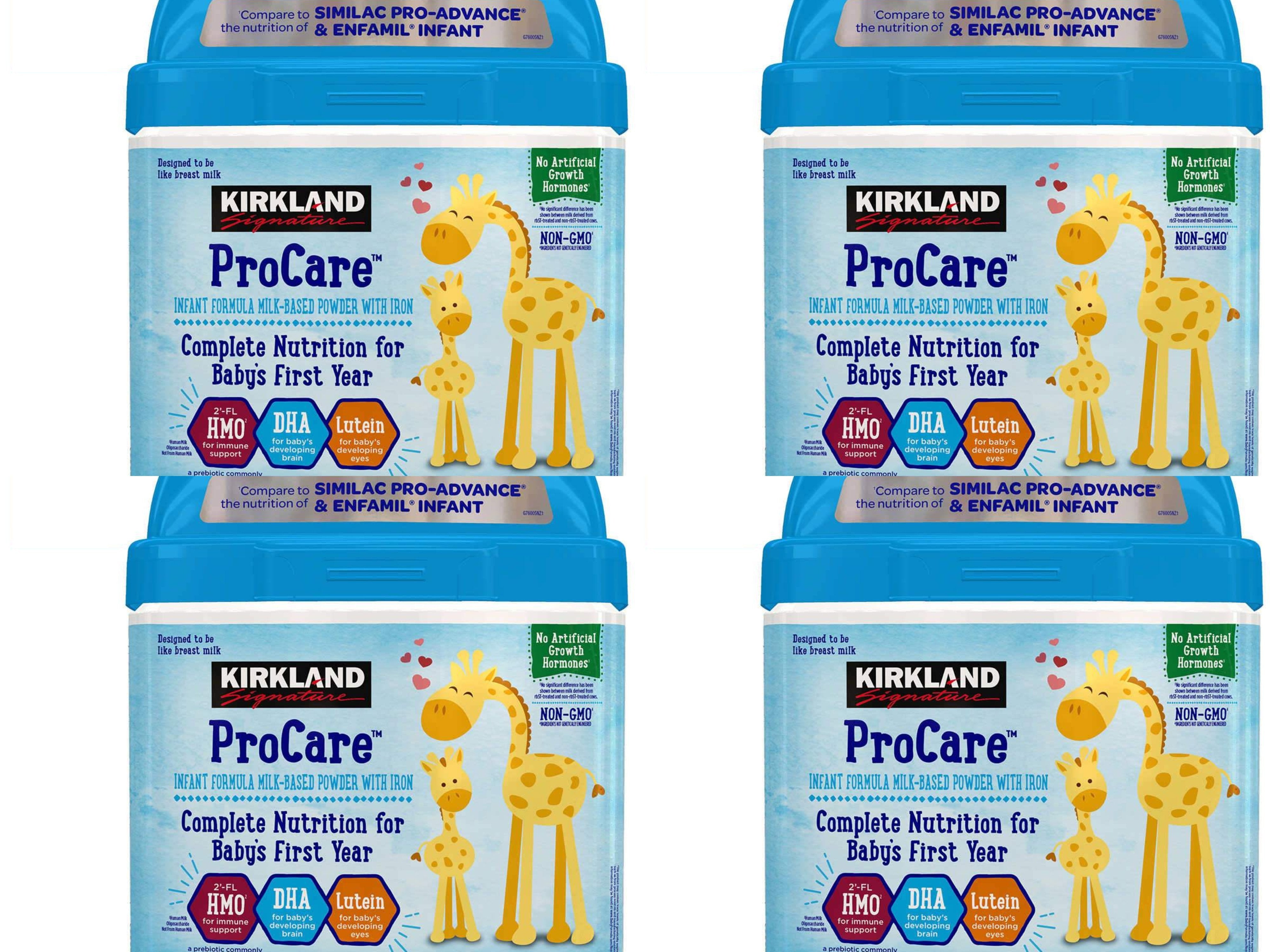 Kirkland Signature ProCare Non-GMO Infant Formula 42 oz, 4-pack - TOYSHIP