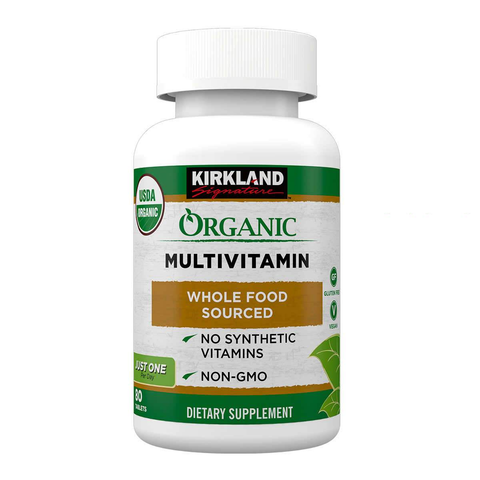 Kirkland Signature USDA Organic Multivitamin, 80 Coated Tablets - TOYSHIP