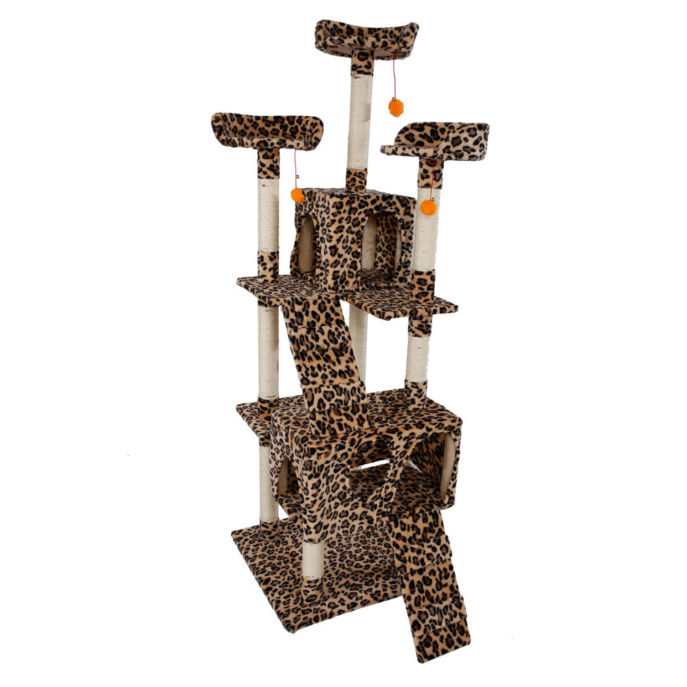72" Stable Cute Sisal Cat Climb Tower Condo