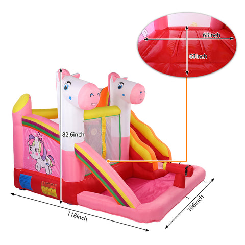 Inflatable Jumping Castle with Pool and Slide - TOYSHIP