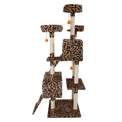 72" Stable Cute Sisal Cat Climb Tower Condo - TOYSHIP