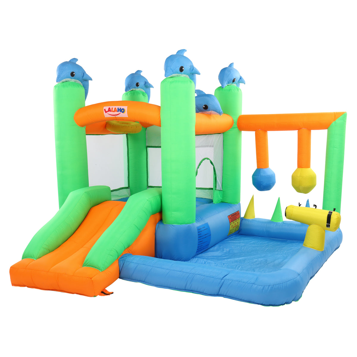 Inflatable Bouncing Castle with Pool, Water Gun and Slide