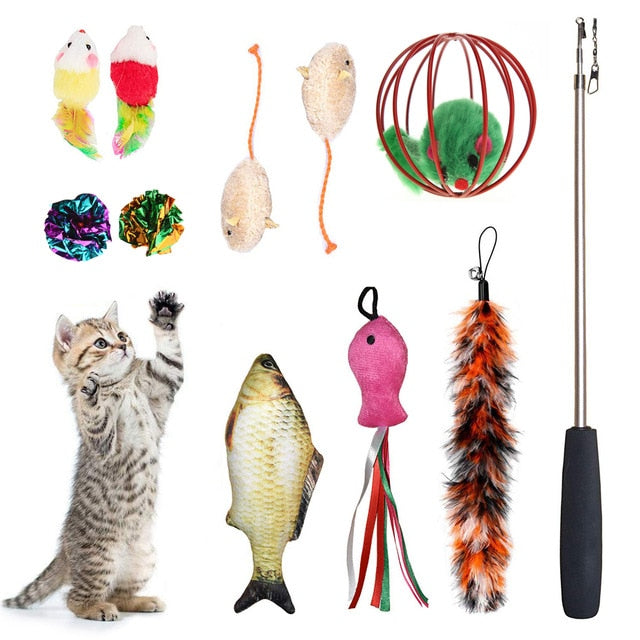 TOYSHIP's 11-Pack Assorted Cat Toys Collection - TOYSHIP