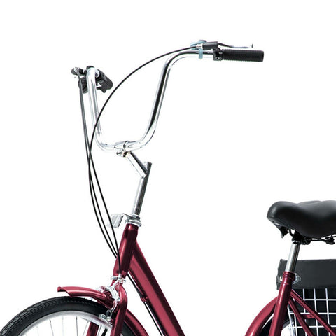 8 Speed Adult Tricycle Trike Cruise 3-Wheel Bike with Large Basket - TOYSHIP