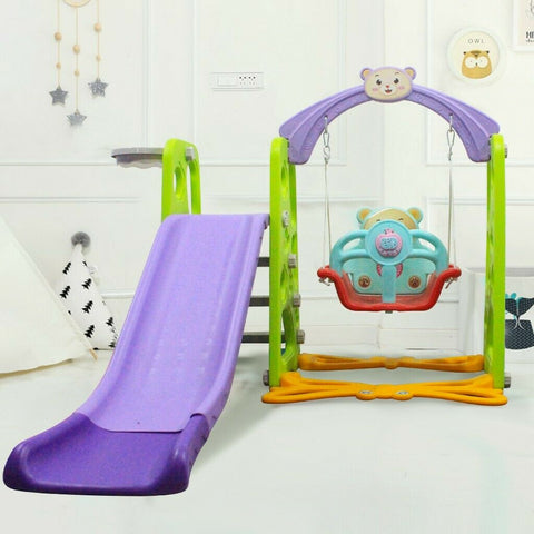4 in 1 Kids Slide Swing Set