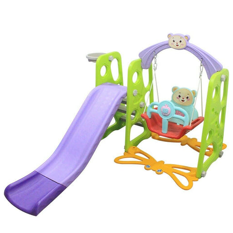 4 in 1 Kids Slide Swing Set - TOYSHIP