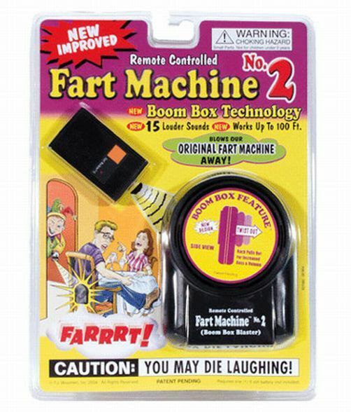 Fart Machine # 2 - NEW VERSION with remote + 1 Million Bill Bonus - TOYSHIP