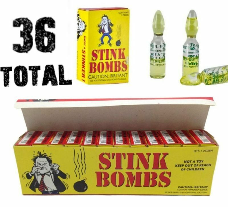 (36 Pack) Stink Bombs - Stinky Glass Gag Prank Fart Joke