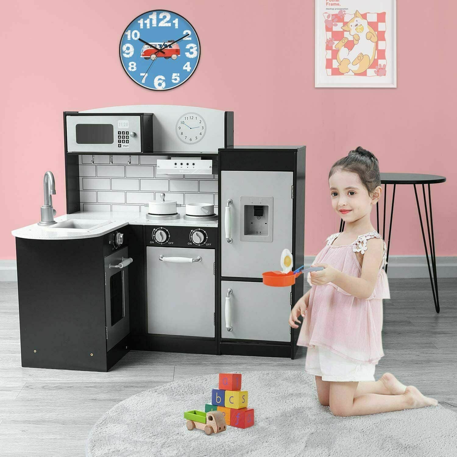 Modern Play Kitchen Set
