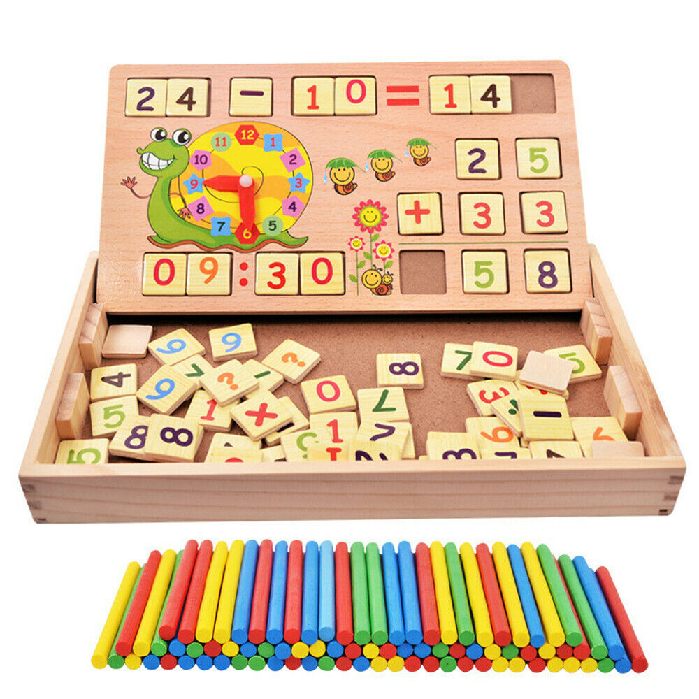 Wooden Kids Montessori Preschool Educational Learning Building blocks Busy Board - TOYSHIP