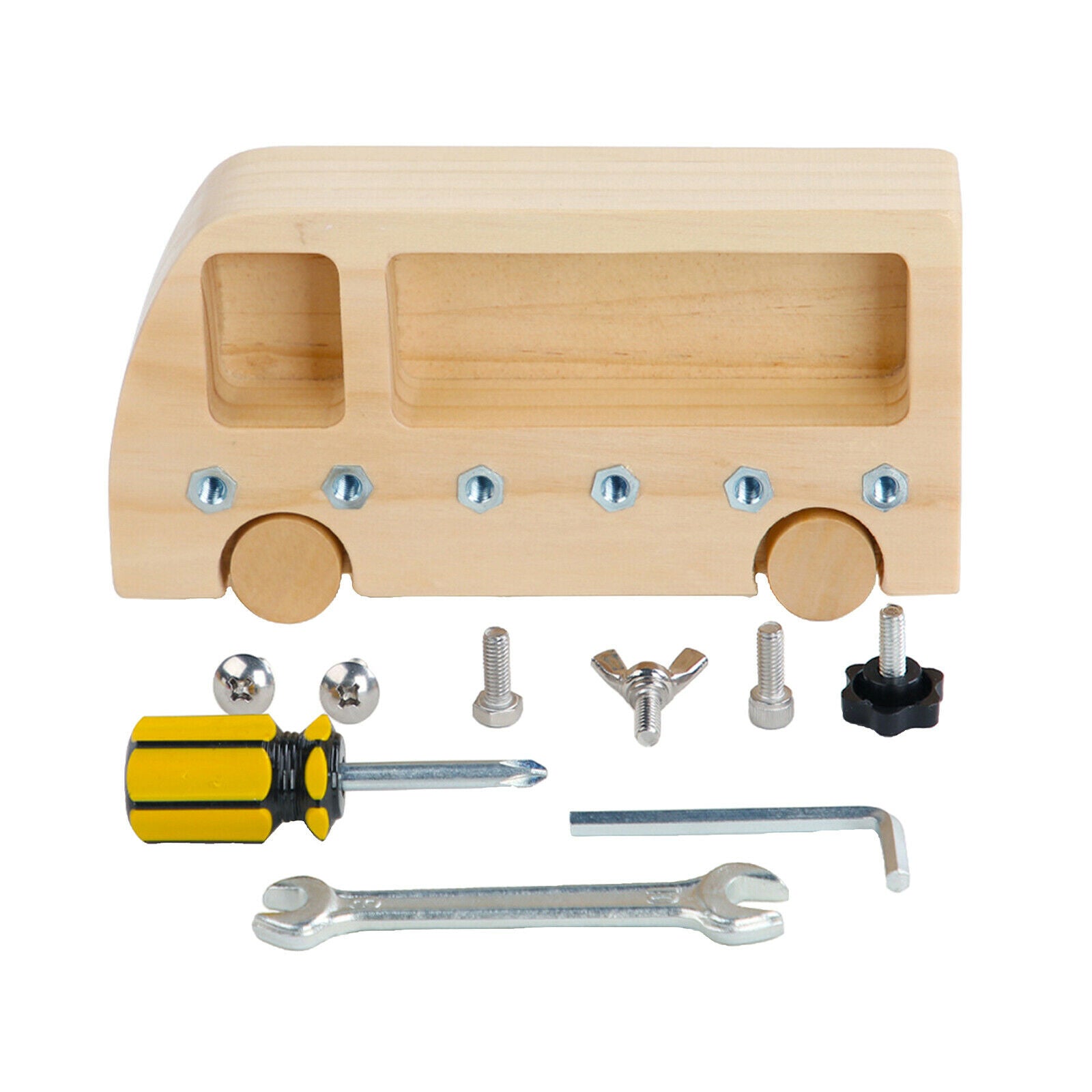 Montessori Screw Driver Board Toddlers Educational Sensory Toys Wooden Toy - TOYSHIP
